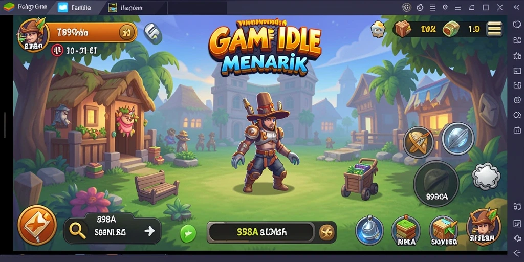 Tangkapan layar gameplay <strong>898A</strong> yang menunjukkan kebangkitan kerajaan Idle.