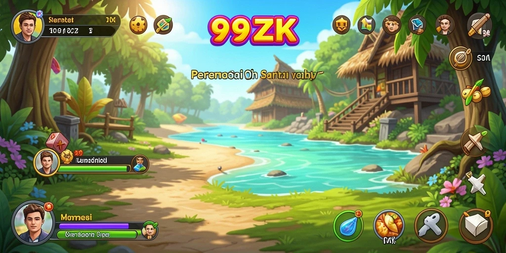 Tangkapan layar gameplay 999ZK yang mengasyikkan dan penuh warna.
