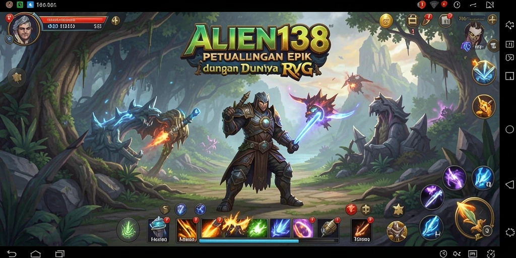 Tampilan gameplay RPG yang mengasyikkan di ALIEN138.