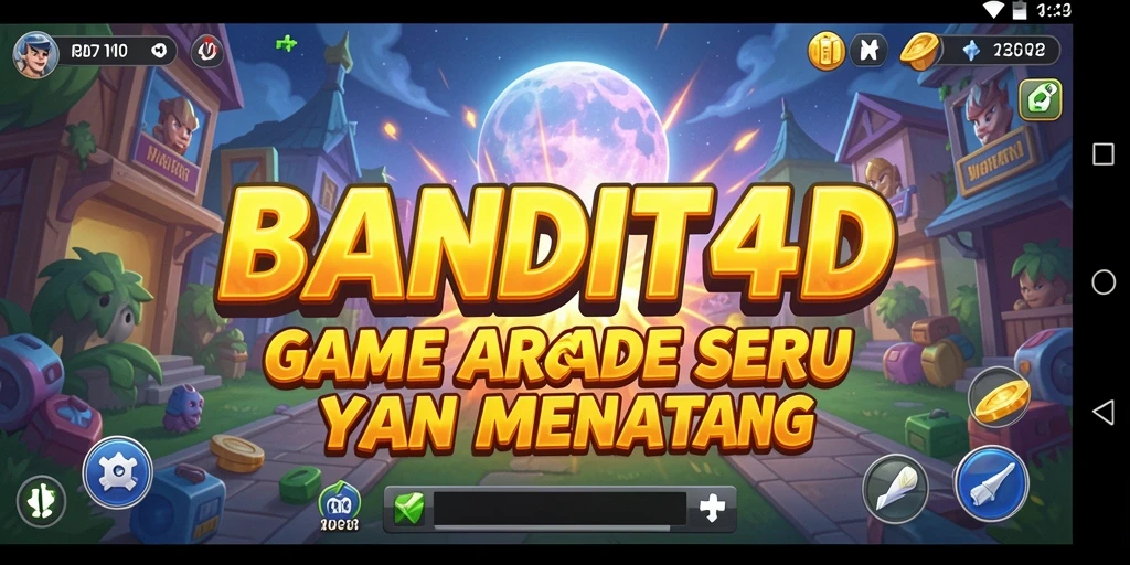 Tampilan gameplay seru dari BANDIT4D dengan karakter yang menarik.