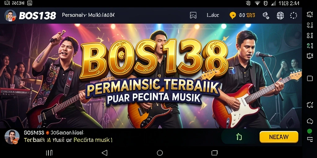 Tampilan gameplay menarik dari BOS138 dengan berbagai pilihan lagu.