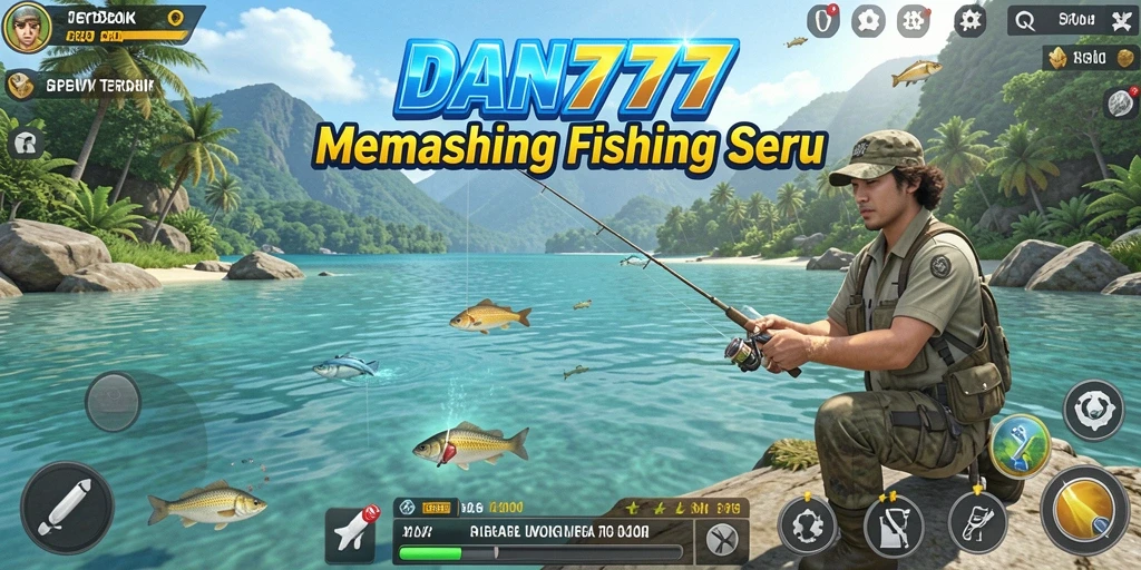 Screenshot gameplay DAN777 yang menampilkan aksi memancing seru.