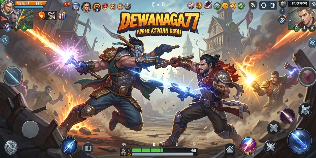 Tampilan gameplay DEWANAGA77 yang mendebarkan saat beraksi.