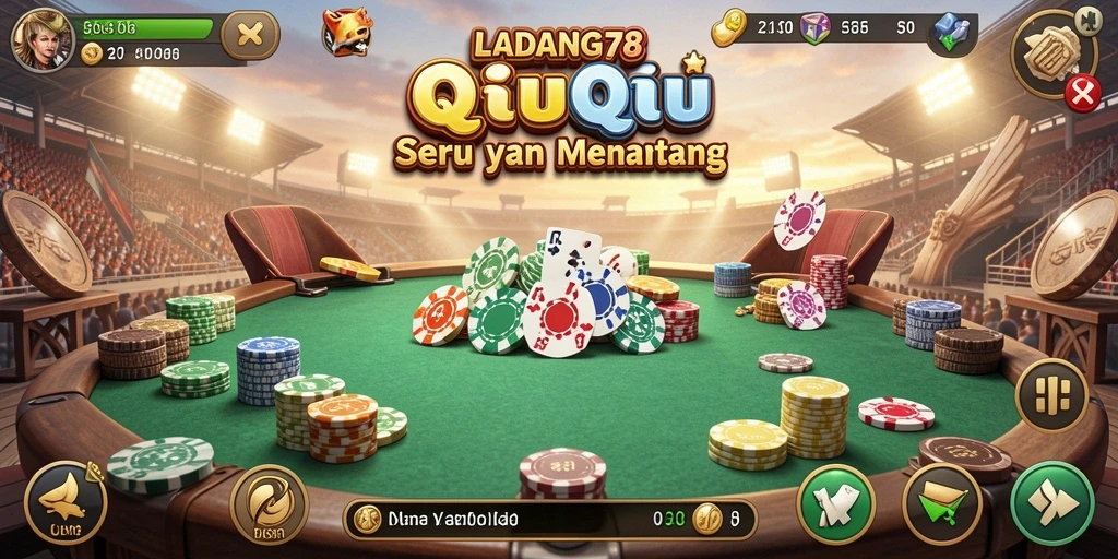 Gameplay seru QiuQiu di LADANG78 yang menarik.