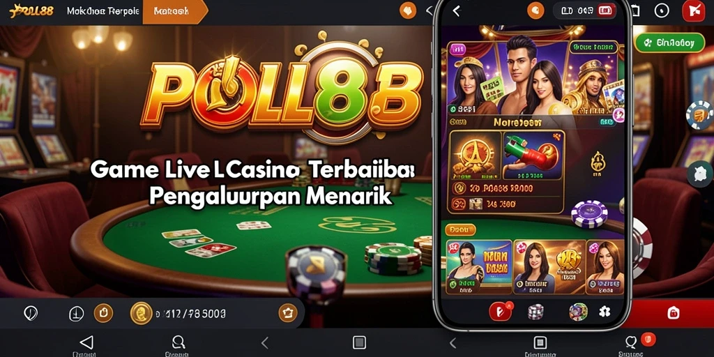 Tampilan gameplay Live Casino POL88 dengan dealer langsung dan interaksi nyata.