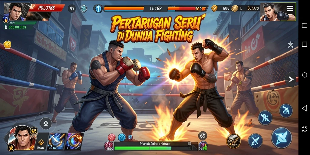 Gameplay POLO188 yang seru dan mendebarkan saat bertarung.