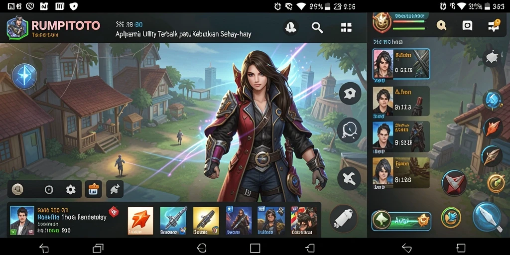 Screenshot utama RUMPITOTO menampilkan antarmuka aplikasi Utility yang user-friendly.