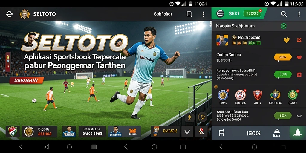 Tampilan gameplay Sportsbook yang menarik dan interaktif dalam SELTOTO.