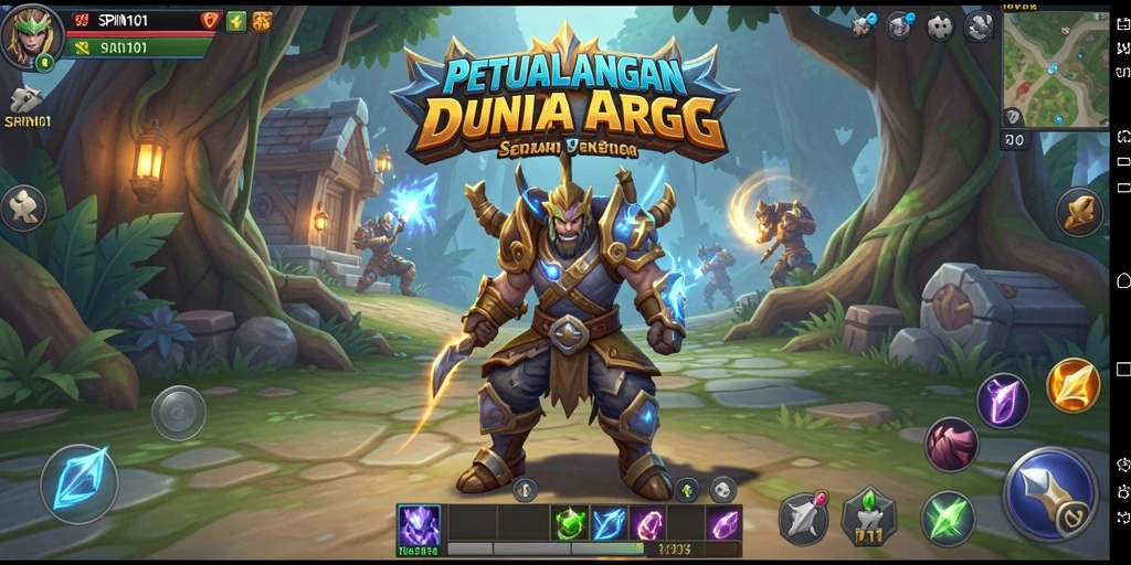 Screenshot gameplay SPIN101 dengan visual ARPG yang memukau.