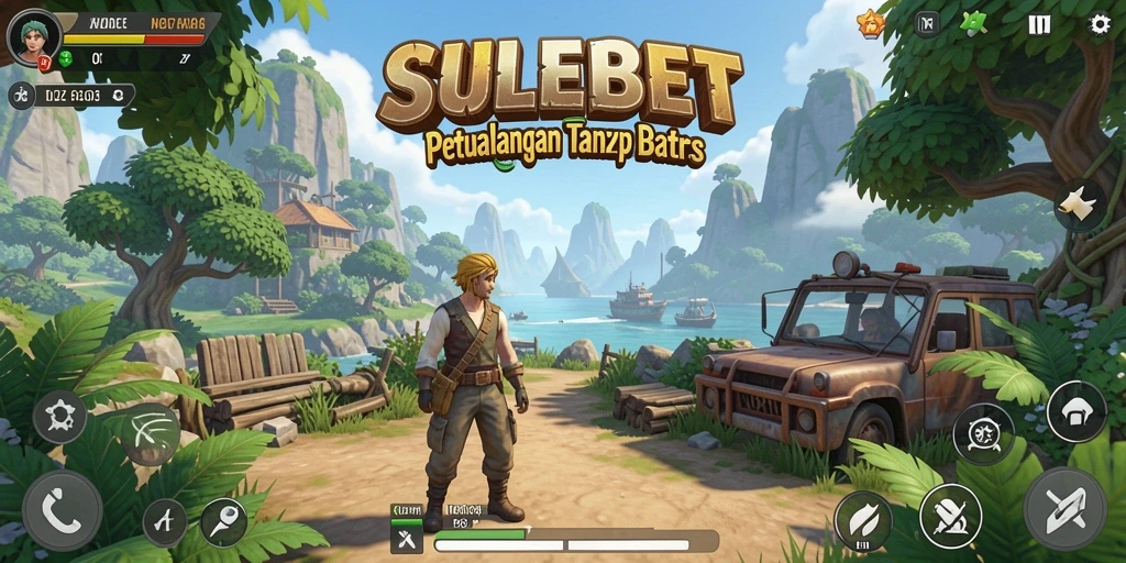 Gameplay SULEBET yang mendebarkan dalam dunia terbuka.