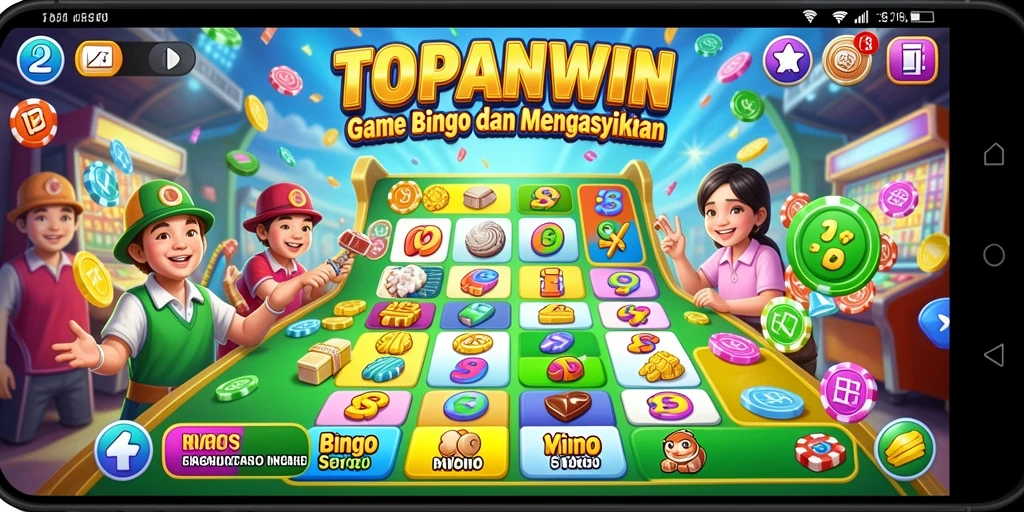 Screenshot utama TOPANWIN menunjukkan gameplay Bingo yang mendebarkan.